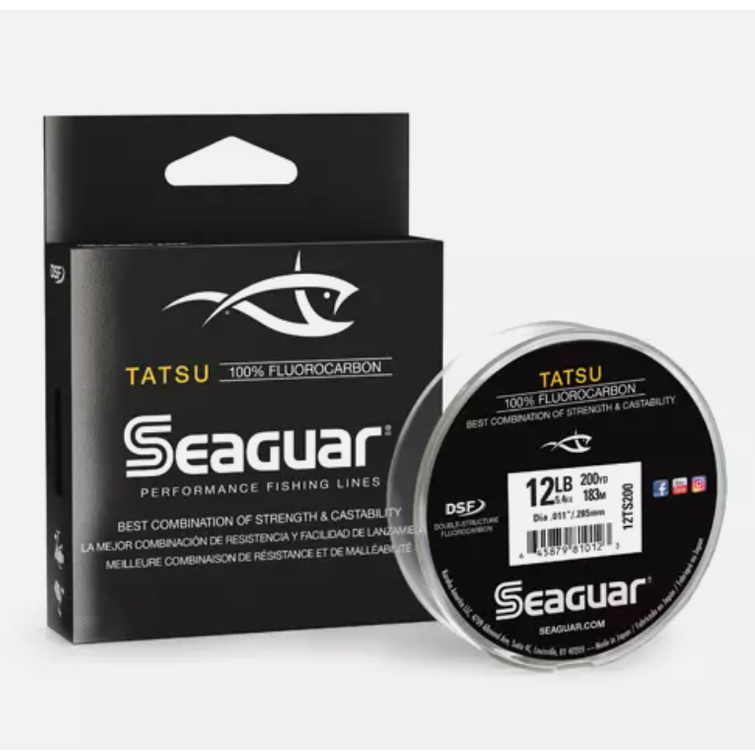 Seaguar 12 lb Tatsu Freshwater Fluorocarbon Fishing Line - 200 Yards.