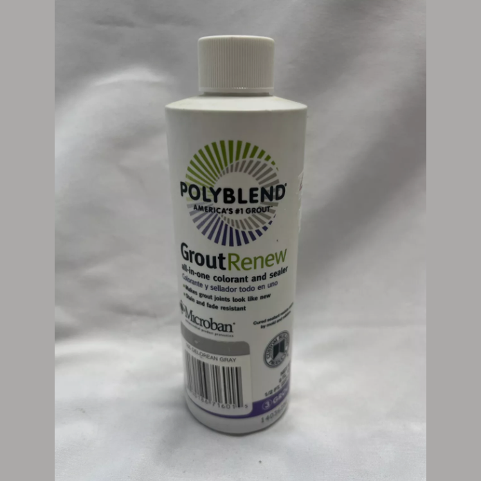 NEW Polyblend 165 Delorean Gray 8 oz. grout renew colorant & sealer.