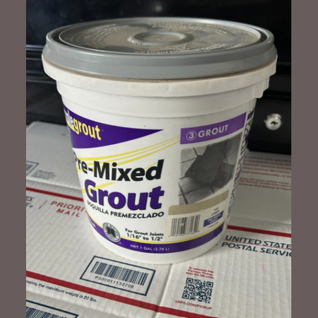 NEW  1-gallon Simple Grout Premixed Grout #122 Linen PMG1221-2.