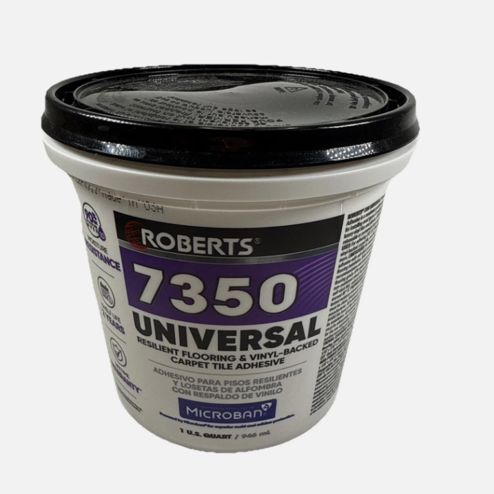 NEW ROBERTS Universal Flooring Adhesive 1 Qt. Vinyl Laminate Self-adhesive Tiles.