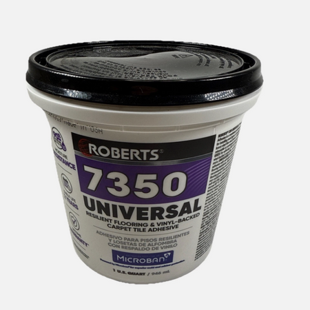 NEW ROBERTS Universal Flooring Adhesive 1 Qt. Vinyl Laminate Self-adhesive Tiles.