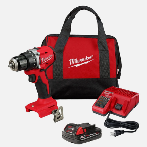 Milwaukee 3601-21P M18 Compact Cordless Brushless 1/2" Drill/Driver Kit NEW.