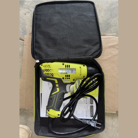 Ryobi D43K 3/8 in Variable Speed Compact Drill Driver Corded With Bag OPEN BOX.