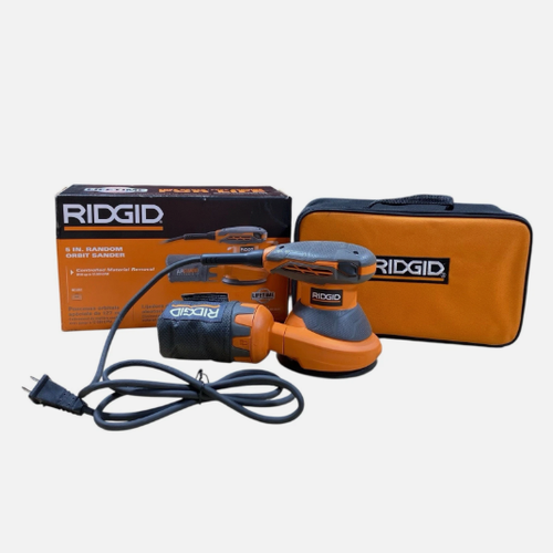 RIDGID R26011 5 in. Random Orbital Sander with AIRGUARD Technology USED.