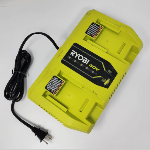 RYOBI 40-Volt Lithium-Ion Dual Port Rapid Charger OP409VNM Genuine USED.