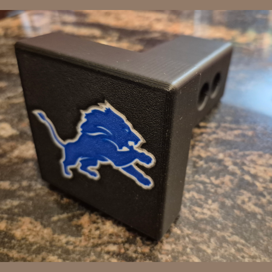 3D Printed Detroit Lions Trailer Hatch Cover