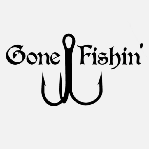 Vinyl Decal Truck Car Sticker Laptop - Hunting Fishing Gone Fishin
