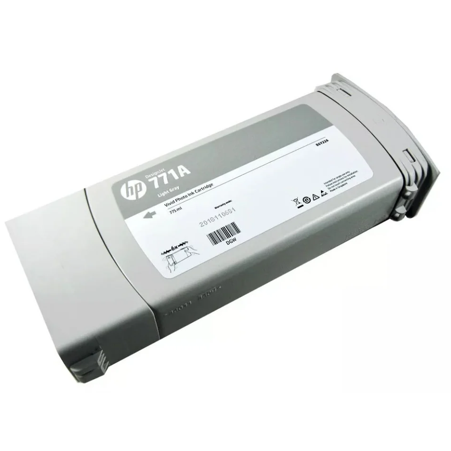 Genuine HP 771A Light Gray Ink Cartridge B6Y22A USED 46 KG Total Weight