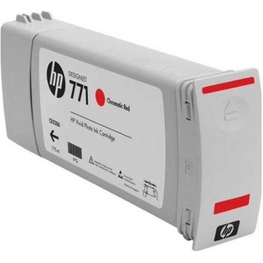 Genuine HP 771A Chromatic Red Ink Cartridge B6Y16A USED 52 kg Total Weight