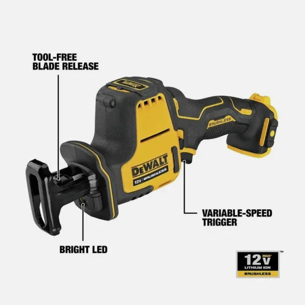 DEWALT DCS312B XTREME 12V MAX BL Li-Ion One-Hand Recip Saw Tool Only OPEN BOX
