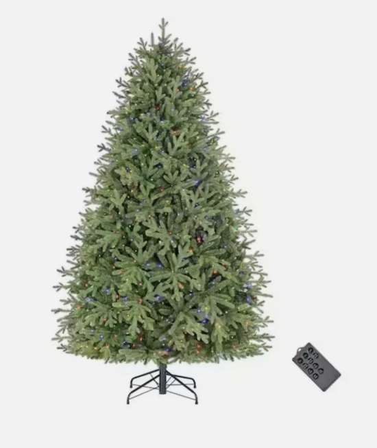 Home Accents Holiday 9 Ft. Pre-Lit LED Willowbrook Grand Fir Artificial Christmas Tree T15