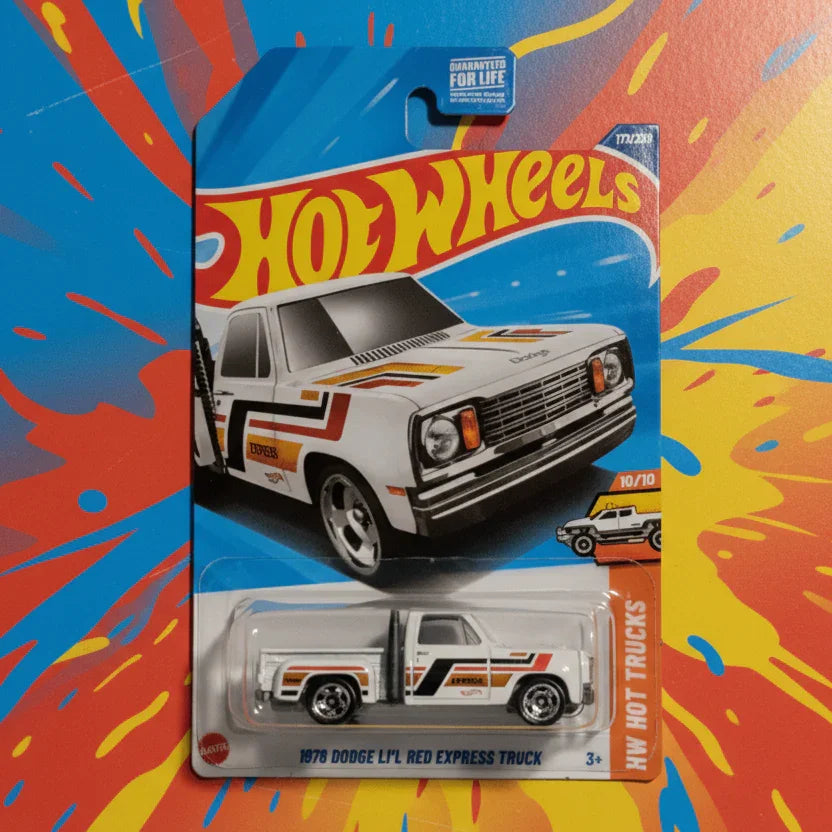 Hot Wheels 1978 Dodge Li'l Red Express Truck White HW Hot Trucks 10/10 173/250
