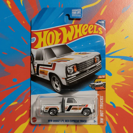 Hot Wheels 1978 Dodge Li'l Red Express Truck White HW Hot Trucks 10/10 173/250