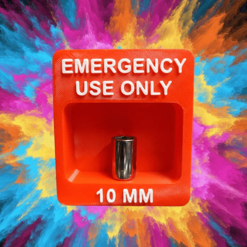 Emergency 10mm Socket Holder 1/4" or 3/8" Peg