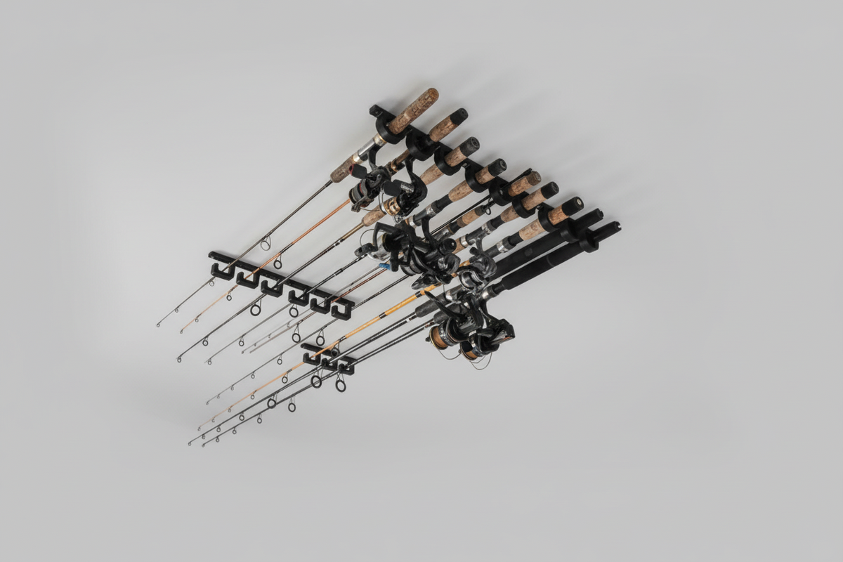 Fishing Rod Holder Set 3d printed will hold 3 rods