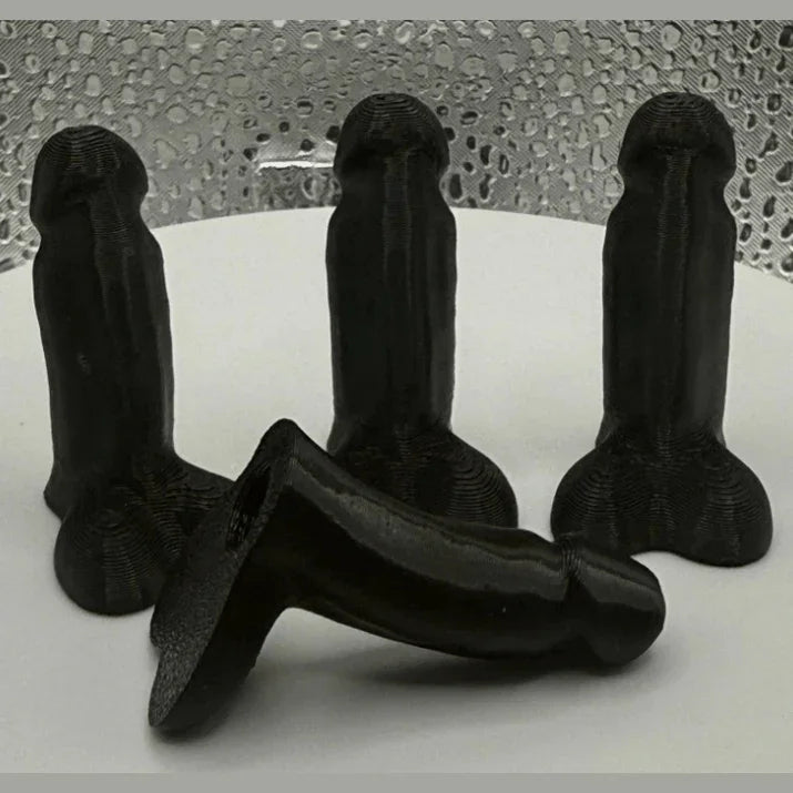 Pack of 4 - 3d printed Novelty Penis/Dick Tire Valve Stem Covers