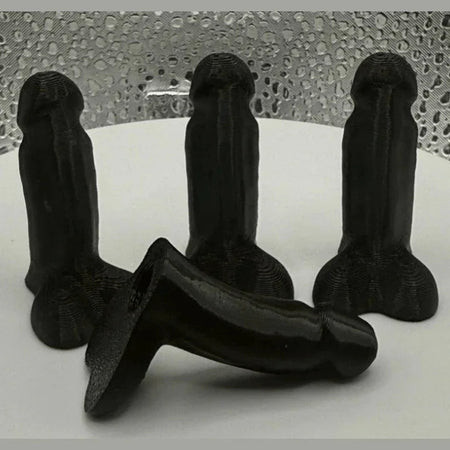 Pack of 4 - 3d printed Novelty Penis/Dick Tire Valve Stem Covers