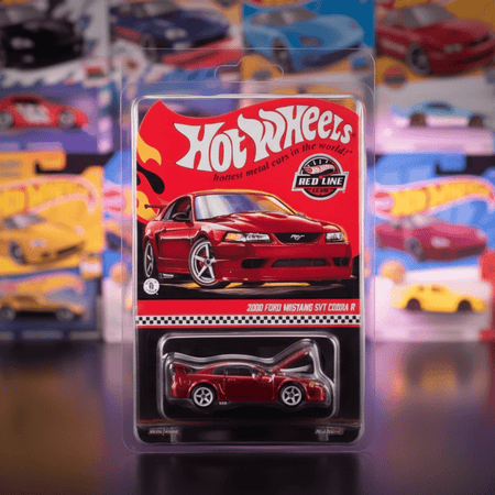 Hot Wheels Collectors RLC 2000 Ford Mustang SVT Cobra R Spectra Flame Red JCP10