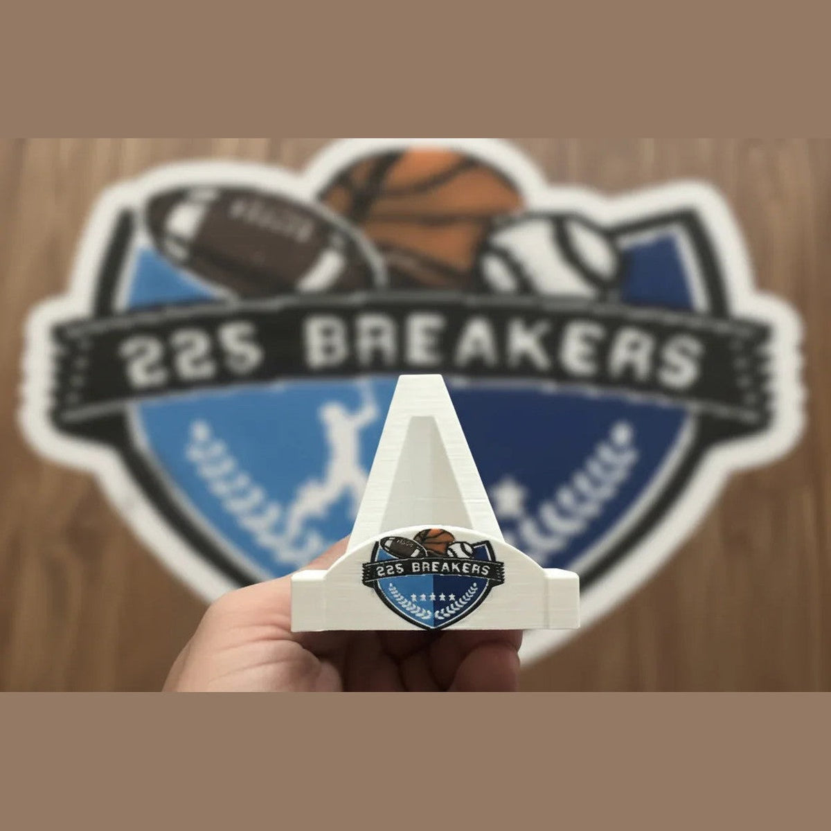 Custom Logo Stands fits all size cards full logo up to 8 colors 3d Printed