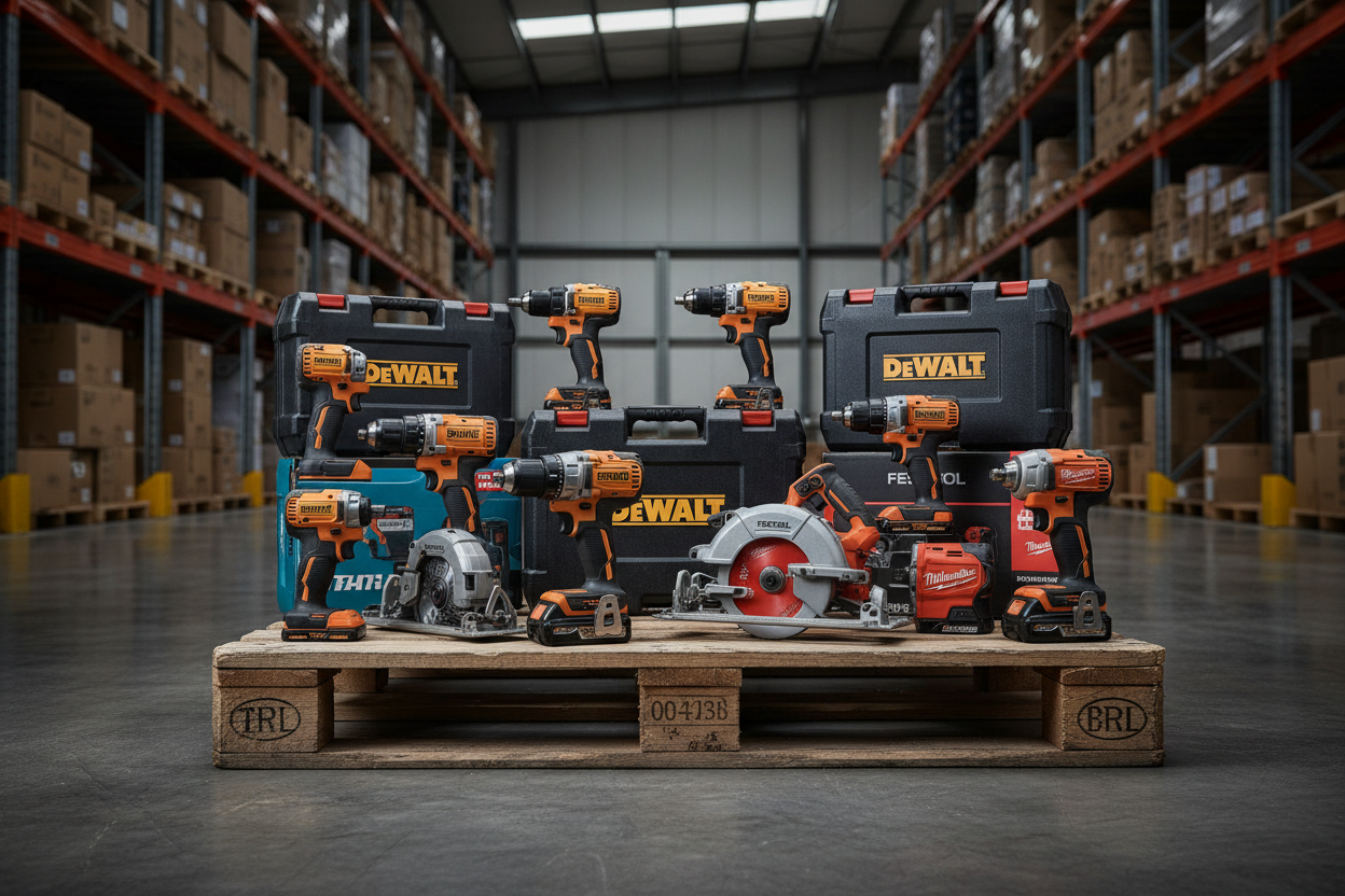 High-end tool collection on pallet