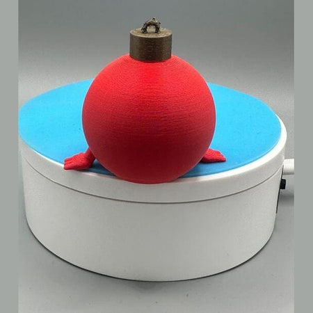 3D printed Articulated Christmas Ornament.