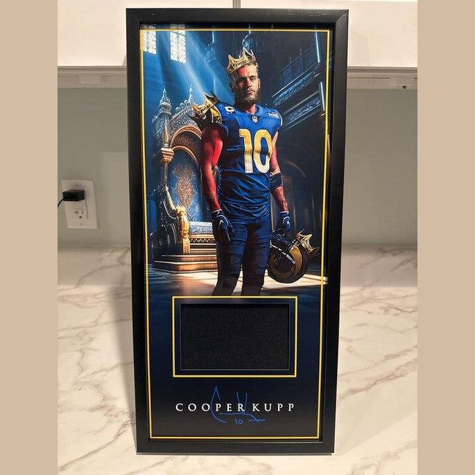 Cooper Kupp Vinyl Printed PSA or Beckett Graded card Display Case