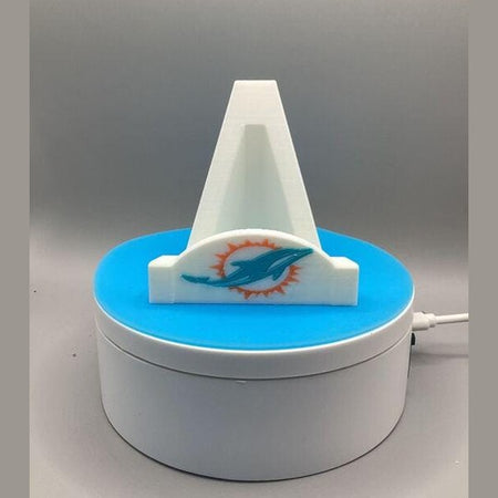 3D Printed Miami Dolphins Card Stand.