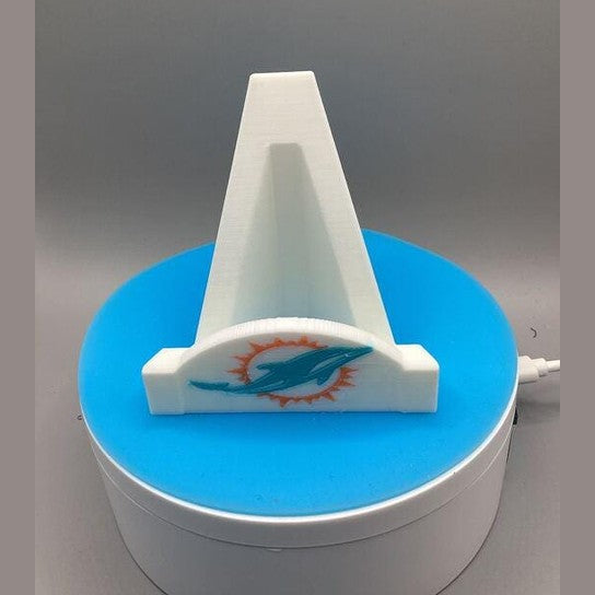 3D Printed Miami Dolphins Card Stand.