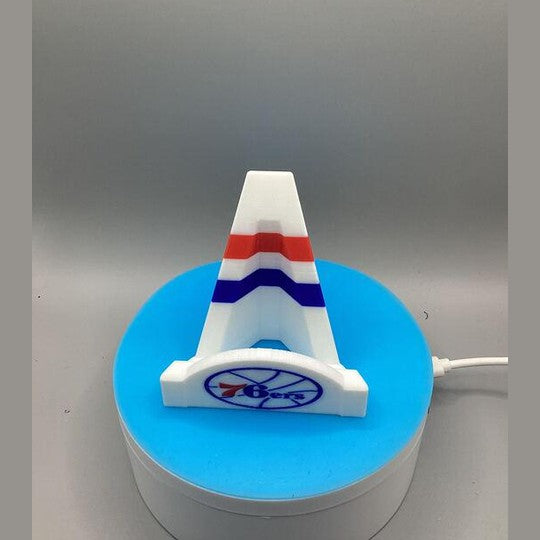 3D Printed Philadelphia 76ers Card Stand.
