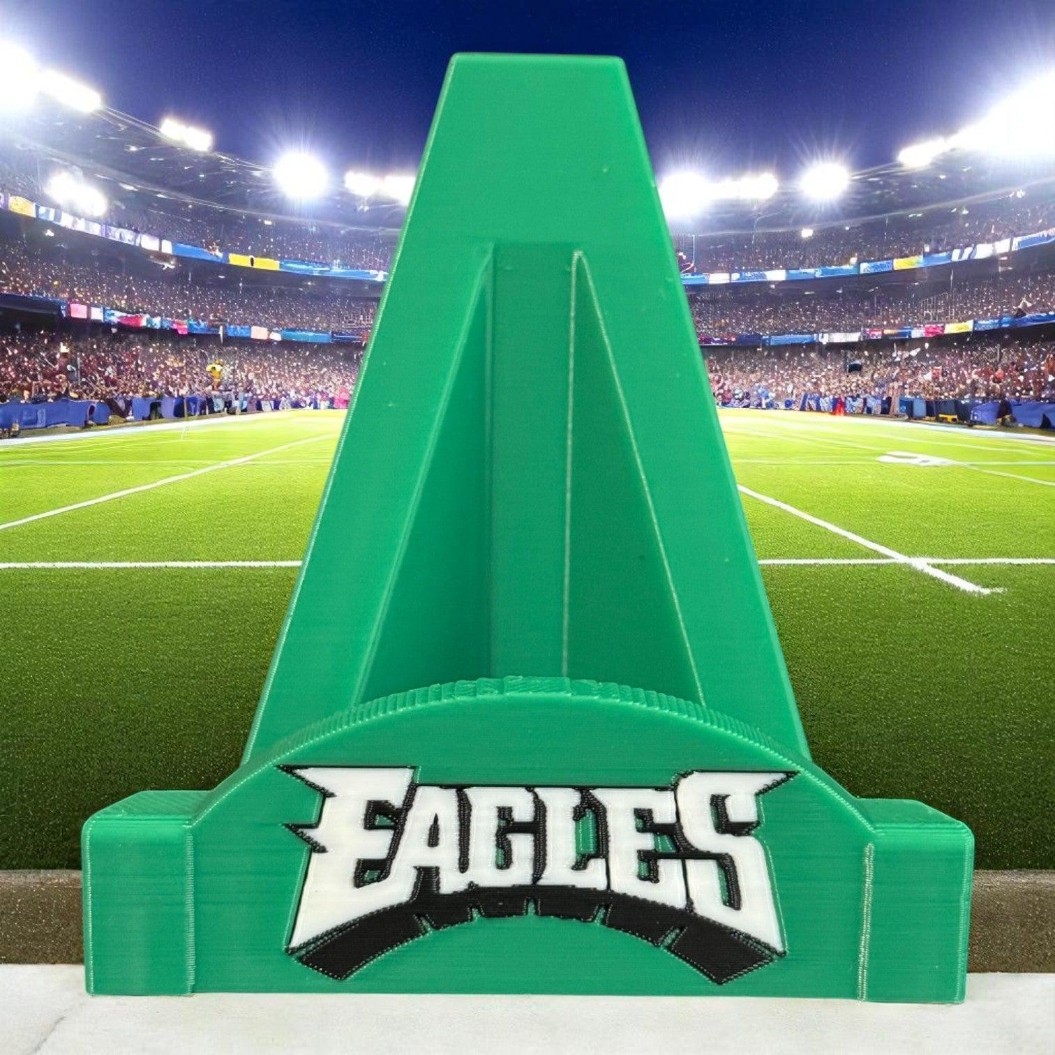 3D printed Philadelphia Eagles card stand.