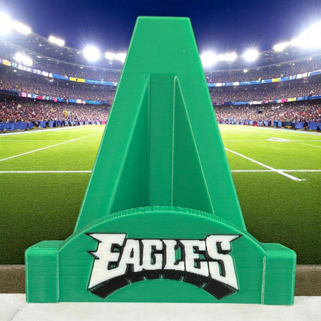 3D printed Philadelphia Eagles card stand.