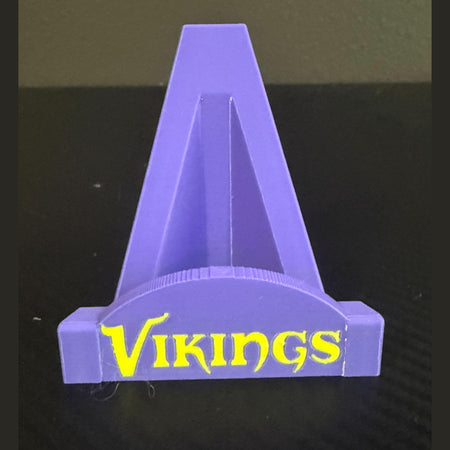 3D printed Minnesota Vikings card stand.