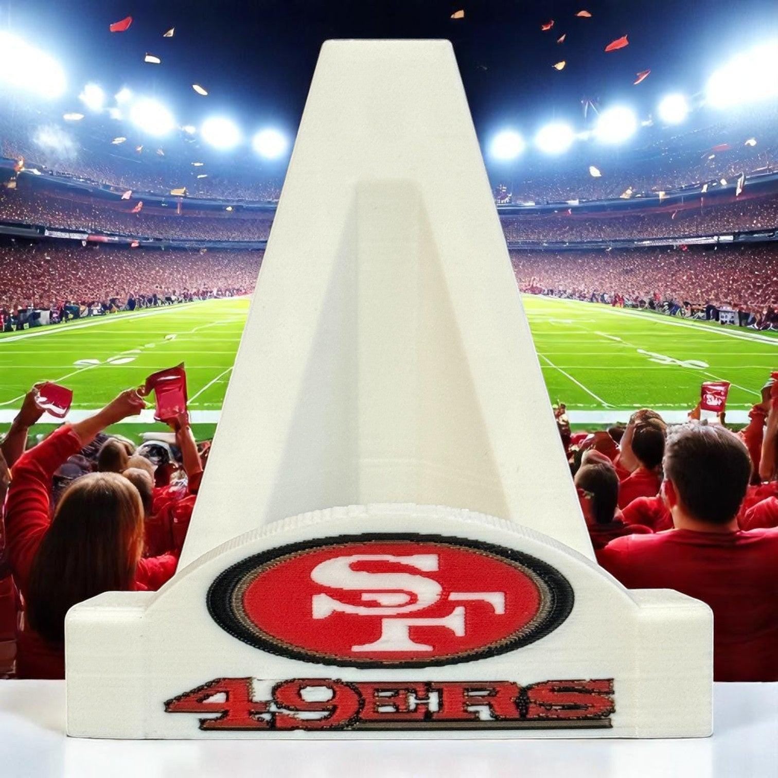 3D printed San Francisco 49ers card stand.
