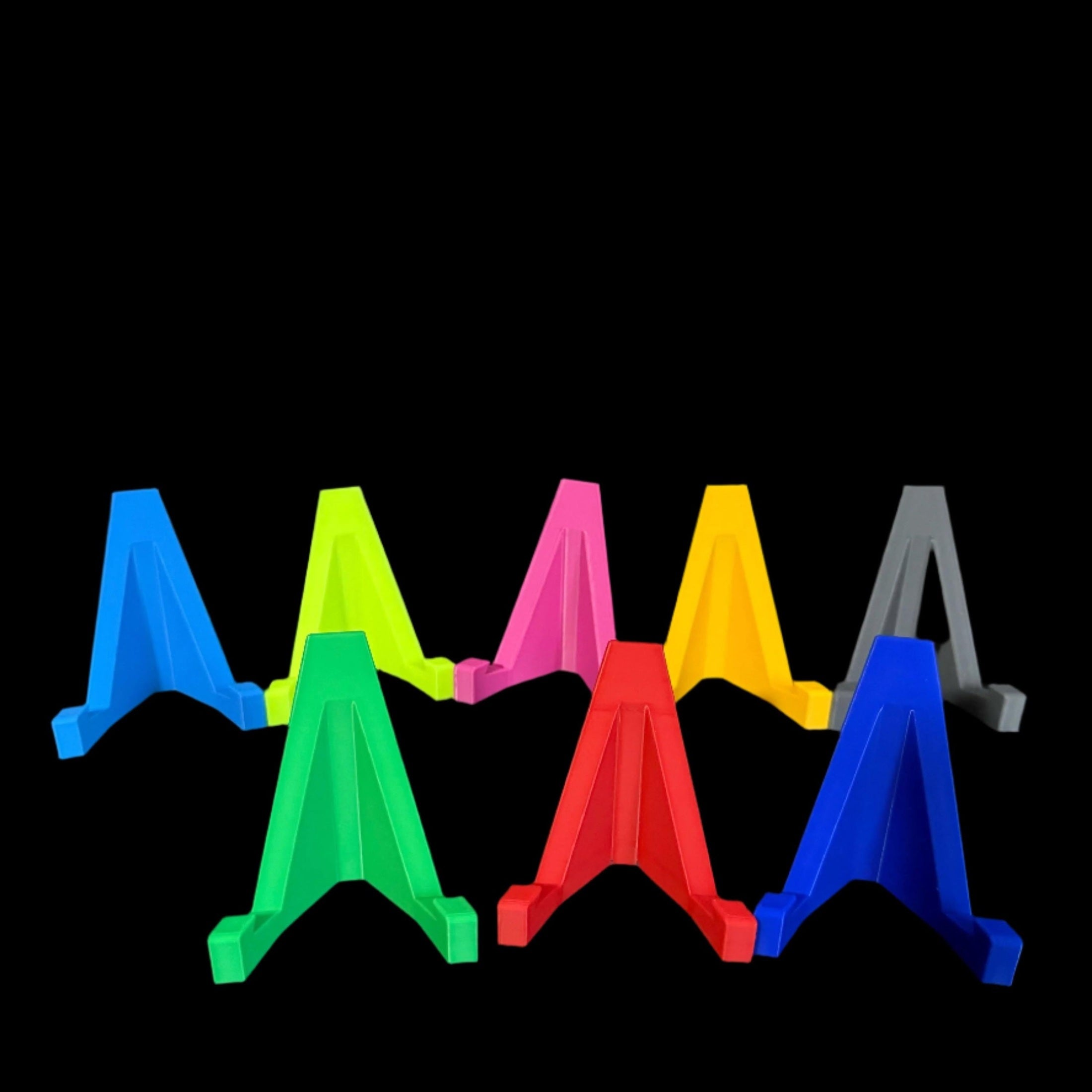 3D Printed Bleacher Card Display System / 8 Removable BASIC card stands / LOGO Light Box