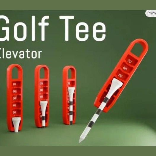 3D Printed Golf Tee Marker. Know exactly how deep you are placing your tee's ever time!.