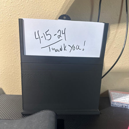 3D Printed Stadium Card Display System with Logo Plate.