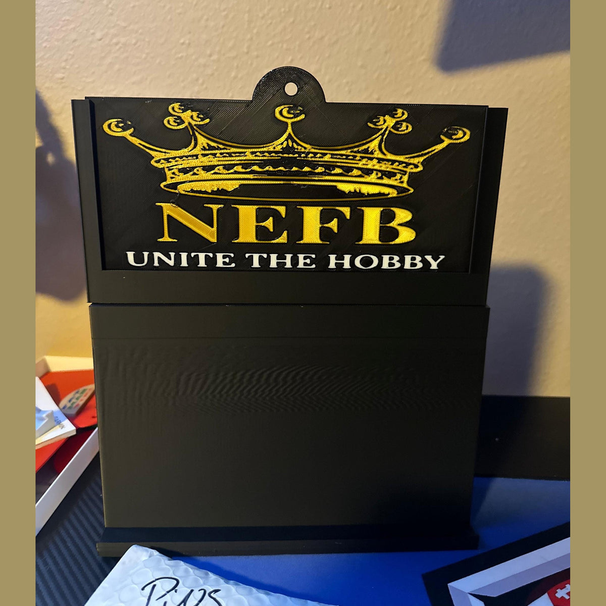 3D Printed Stadium Card Display System with Logo Plate.