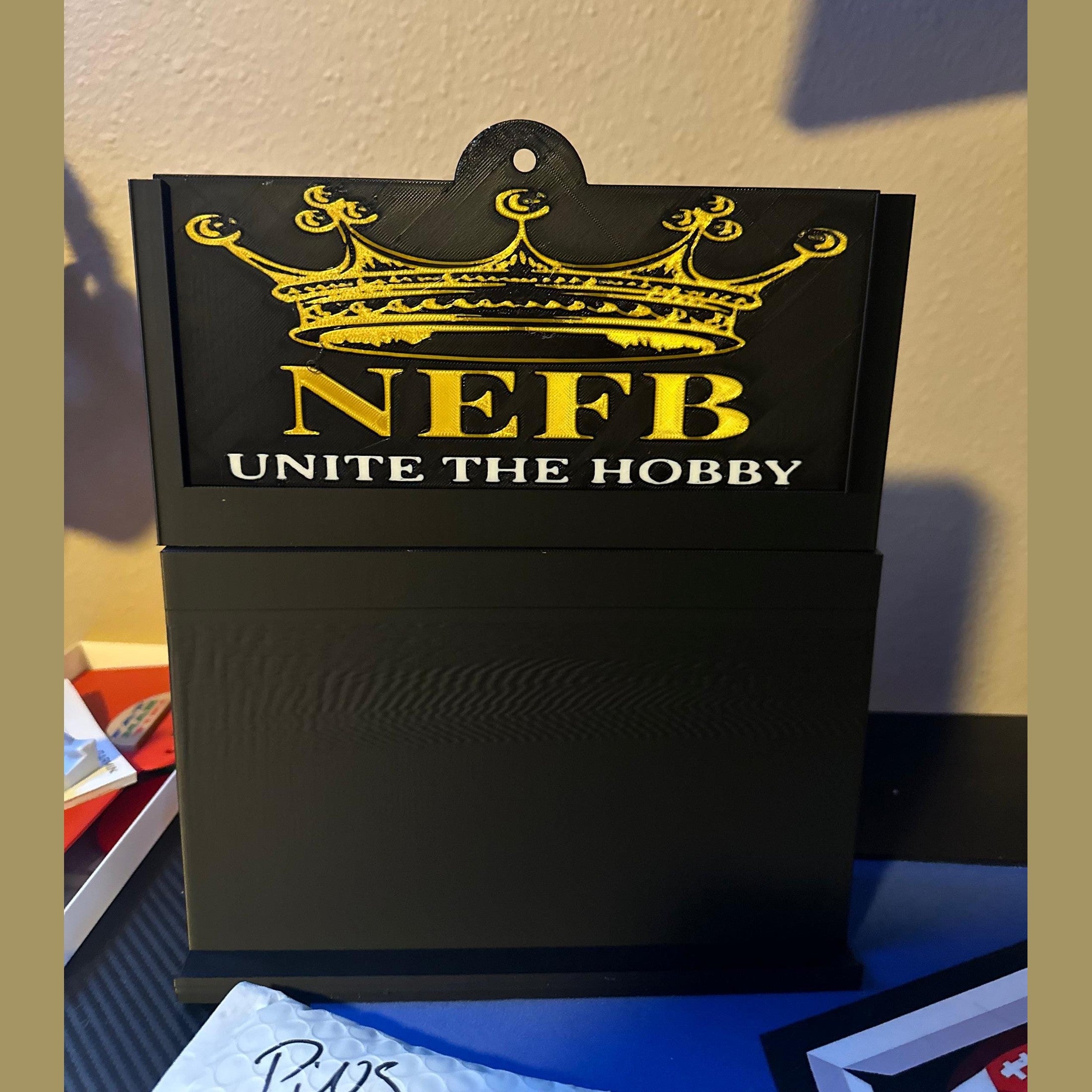 3D Printed Stadium Card Display System with Logo Plate.