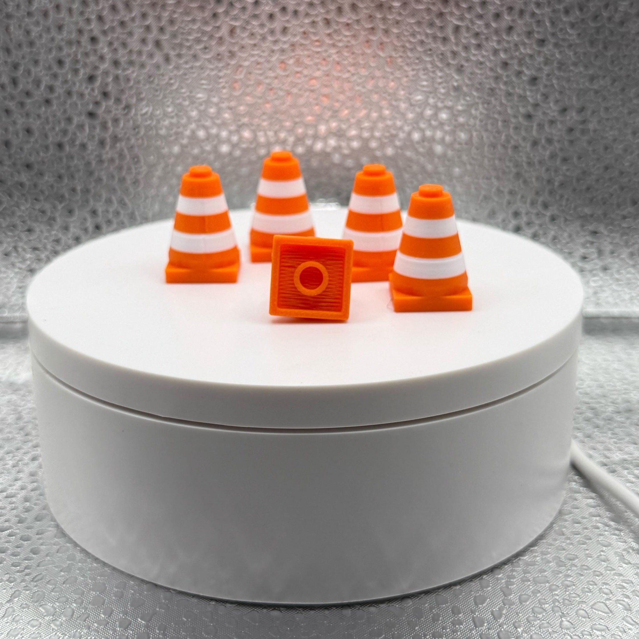 3D Printed Lego Inspired Traffic Cones (pack of 5) - Add some life to your next project!.