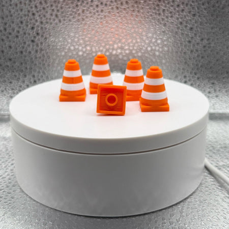 3D Printed Lego Inspired Traffic Cones (pack of 5) - Add some life to your next project!.