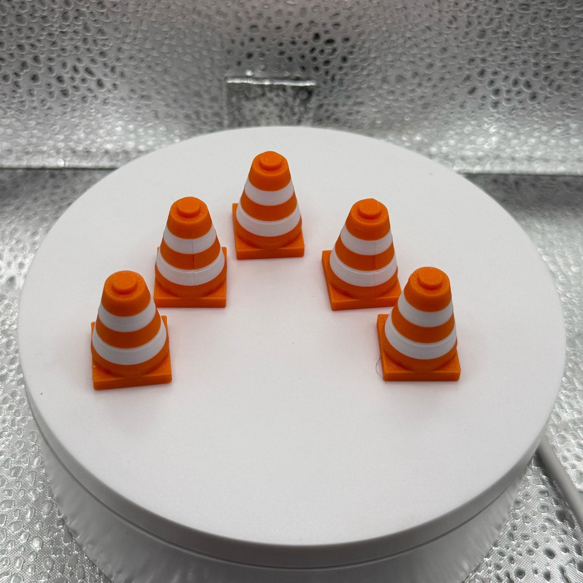 3D Printed Lego Inspired Traffic Cones (pack of 5) - Add some life to your next project!.