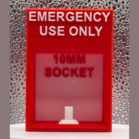 3D Printed Emergency 10 mm Socket Holder - No need to fret!.