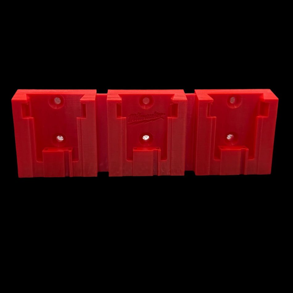 3D Printed Milwaukee M18 Battery Holder - No more scattered batteries!.