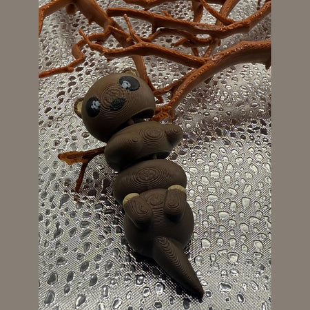 3D Printed Articulated Otter - It's otterly adorable!.