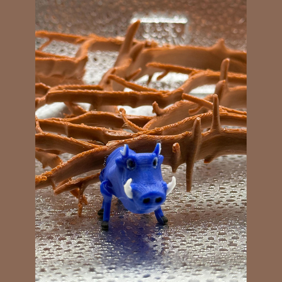 3D Printed Articulated Warthog - Go hog wild creating your safari!.