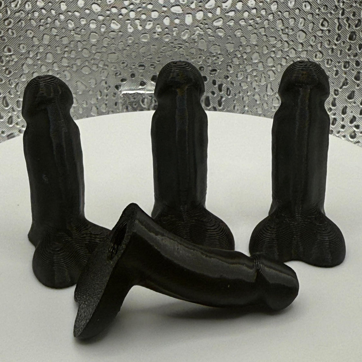 Pack of 4 - Novelty Penis/Dick Tire Valve Stem Covers.
