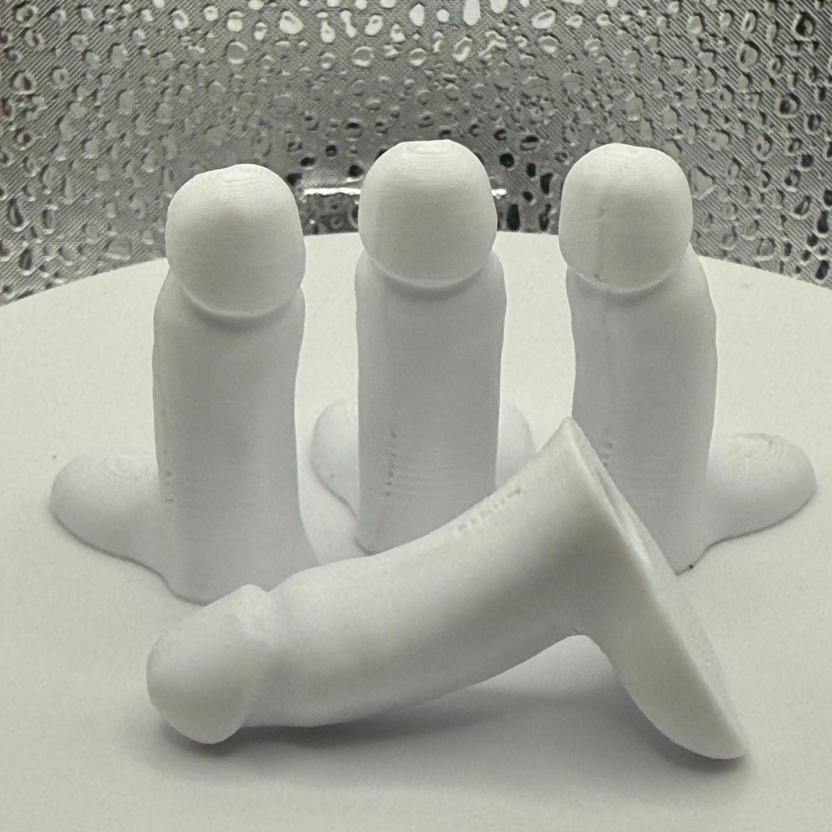 Pack of 4 - Novelty Penis/Dick Tire Valve Stem Covers.