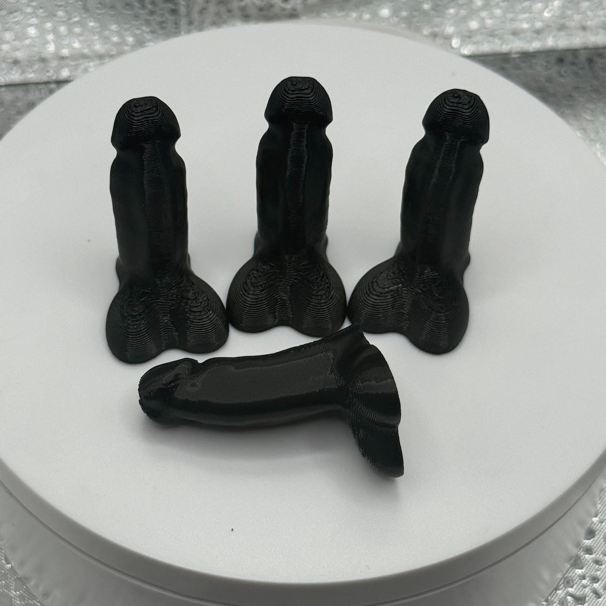 Pack of 4 - Novelty Penis/Dick Tire Valve Stem Covers.