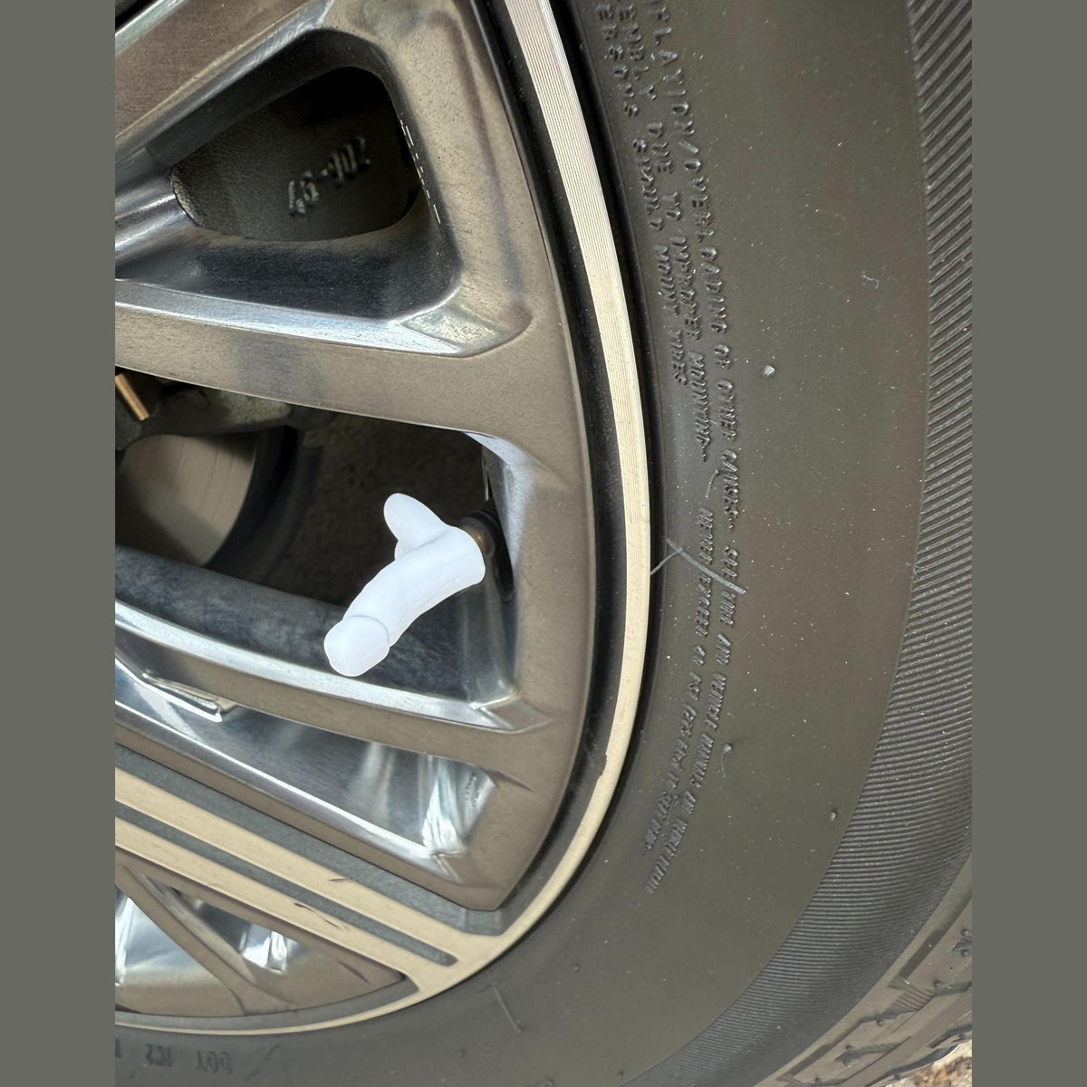 Pack of 4 - Novelty Penis/Dick Tire Valve Stem Covers.