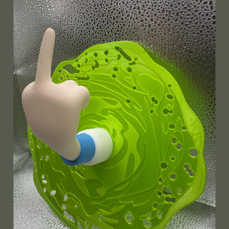 3D Printed Rick and Mort Inspired Wall Art.